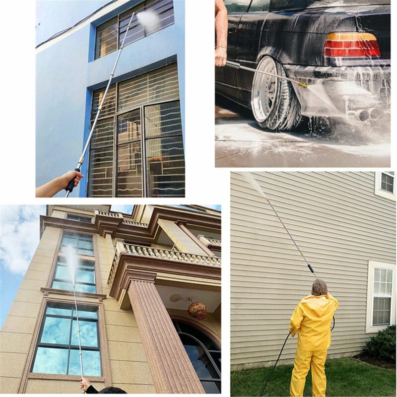 Luxora 4000 PSI Telescoping High Pressure Washer Wand Set for Gutter & Roof Drainage & Walls Cleaning