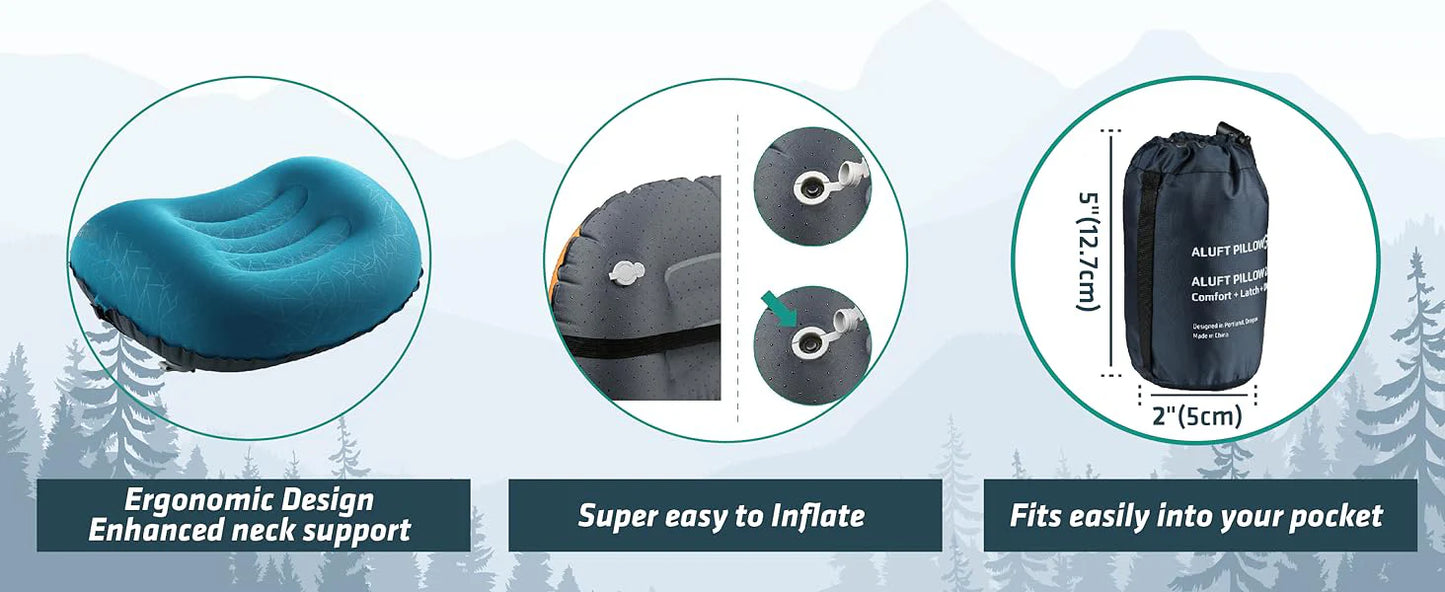 Luxora Lightweight Backpacking & Camping Pillow for Travel