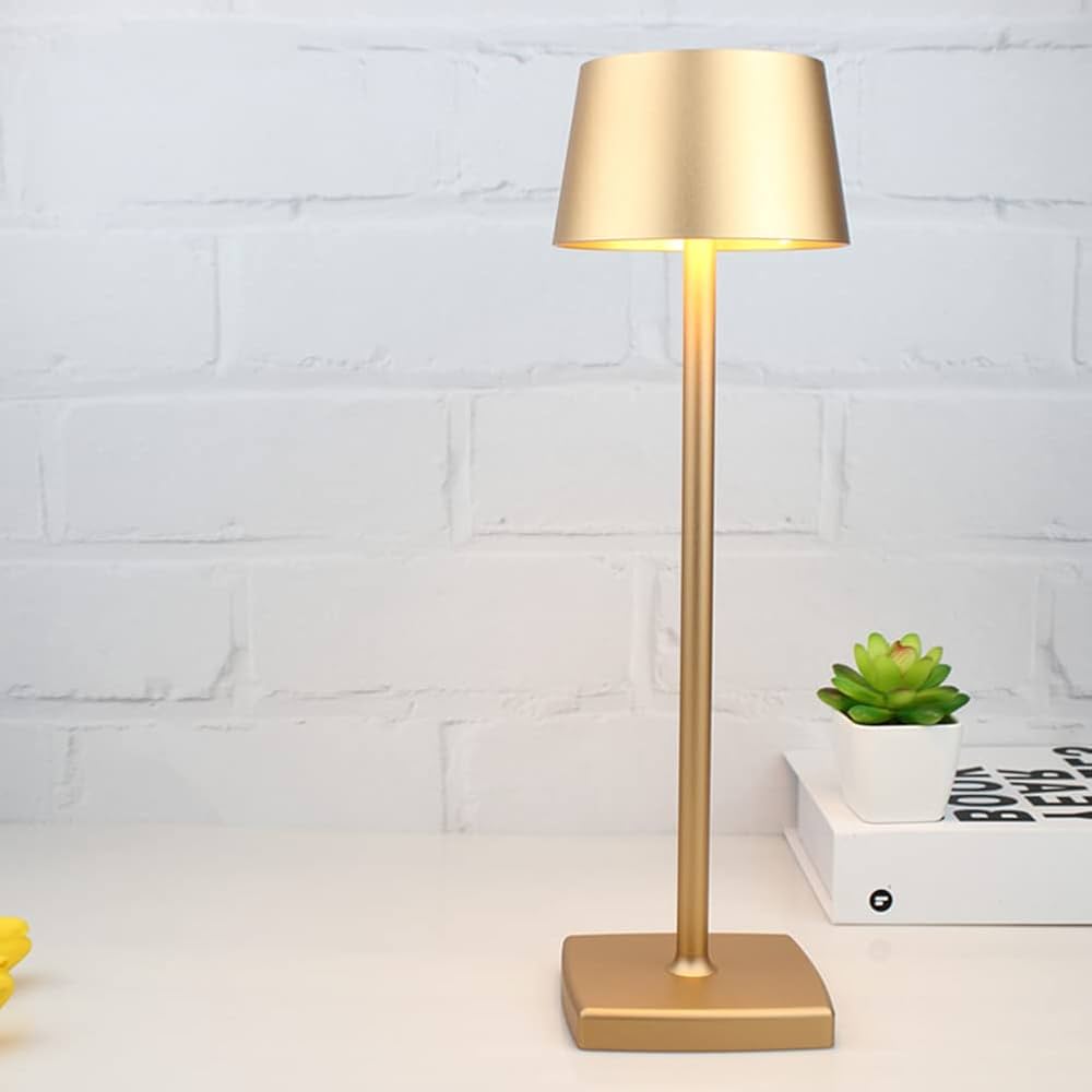RoyaleGlow Cordless Lamp - USB Rechargeable Waterproof Table Lamp with Touch Switch