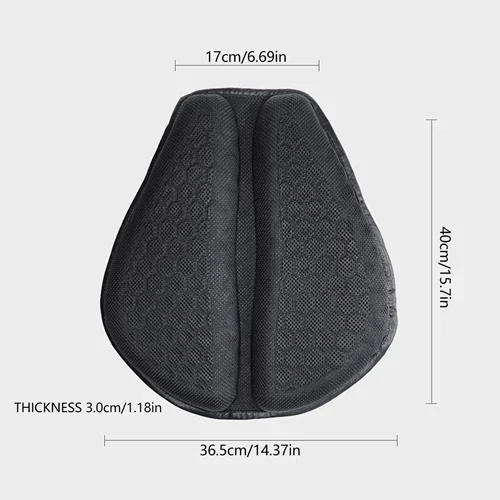 Luxora Motorcycle Gel Seat Pad for Long Distance Rides