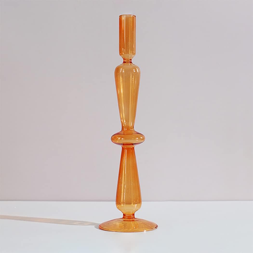 Royaleva Handmade Glass Candle Holders - Elegant Decorative Accent Pieces