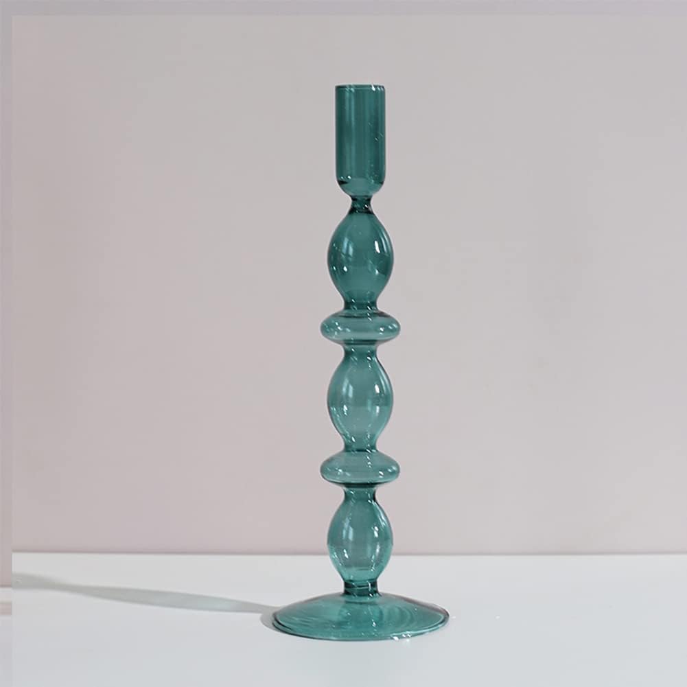 Royaleva Handmade Glass Candle Holders - Elegant Decorative Accent Pieces