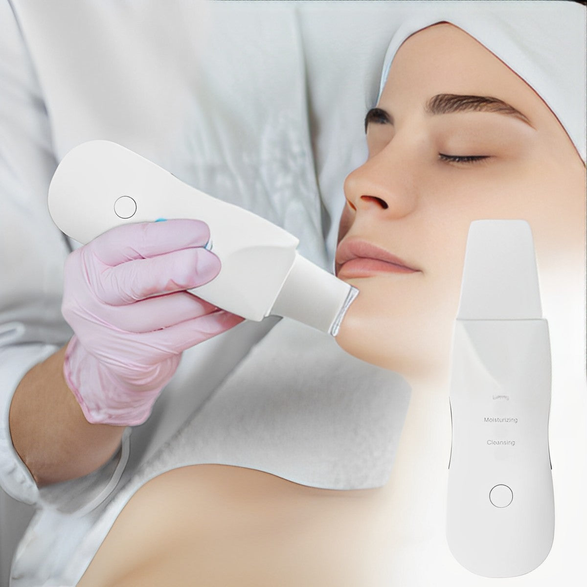 RoyaleGlow Top-Rated Ultrasonic Skin Scrubber Spatula