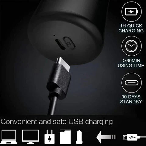 Luxora Pocket Size Washable Electric Razor for Travel
