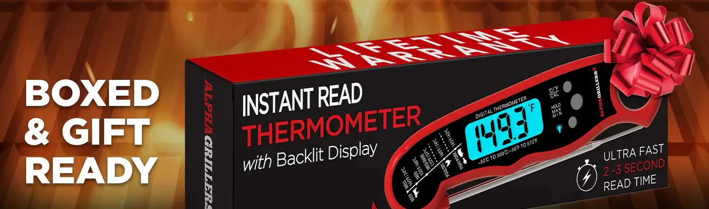 Royallure Instant-Read Meat Thermometer, Fast Digital Probe for Kitchen & Grilling