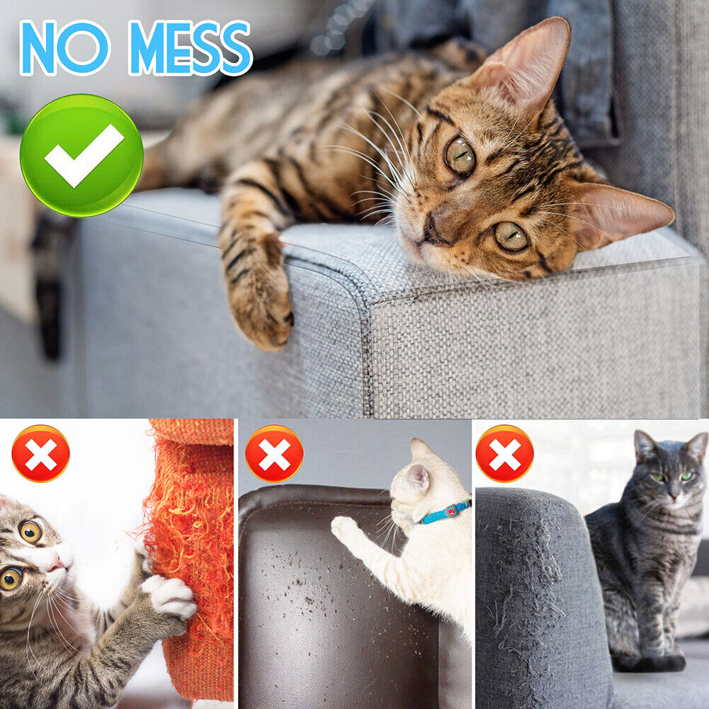 Royaleva 8PC Cat Scratch Furniture Protector Guards Anti-Scratch Couch Protector Pads