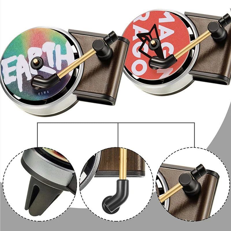 RoyaleGlow Retro Vinyl Car Air Freshener Diffuser