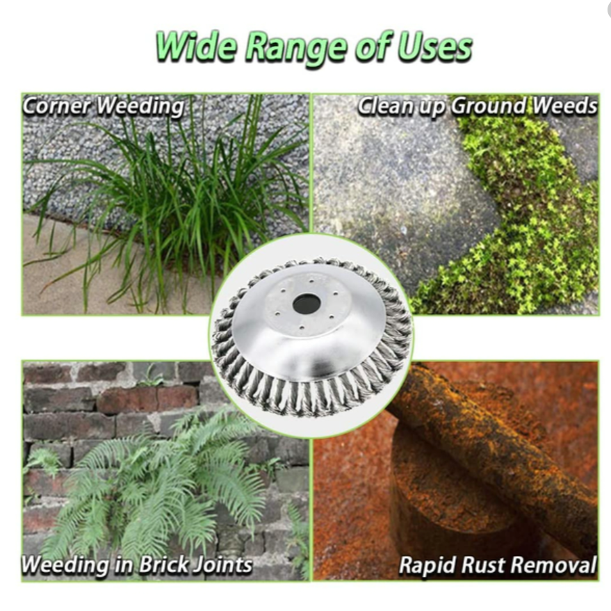 Luxora Carbon Steel Weed Brush & Trimmer for Easy Weeding