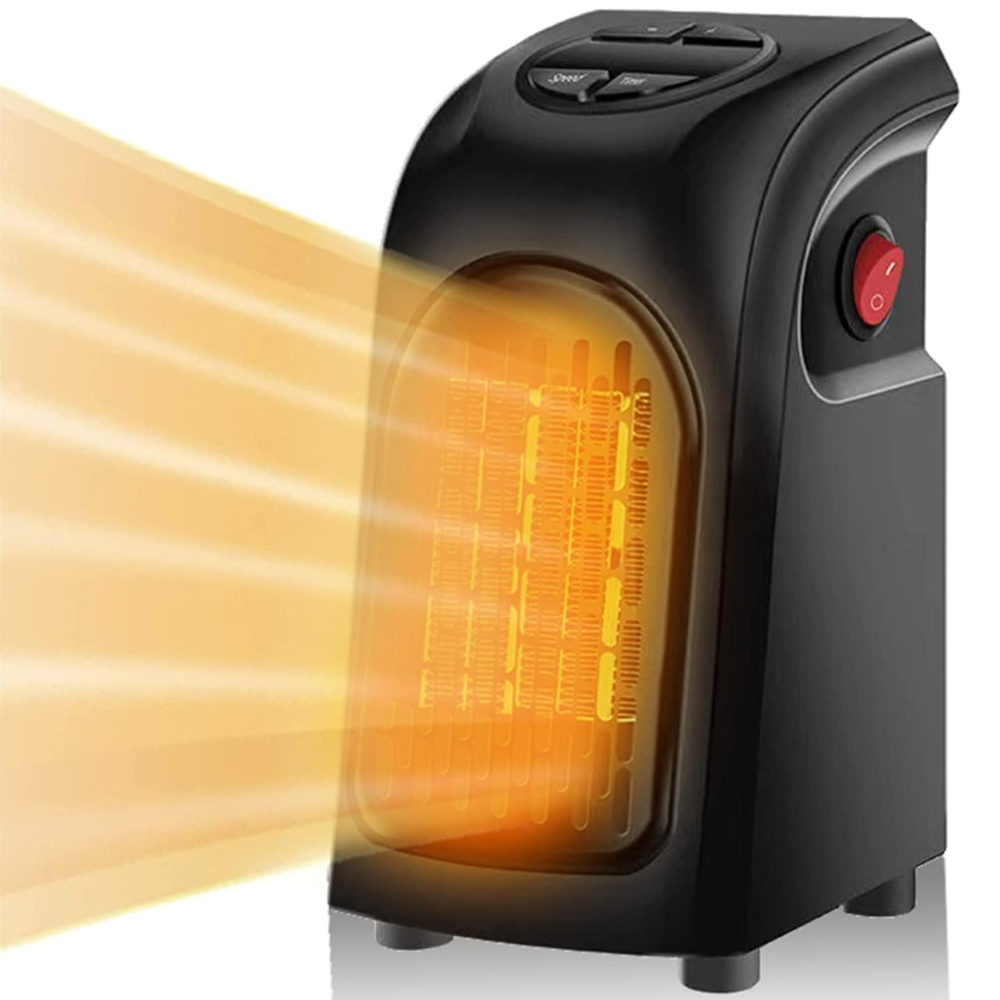 RoyaleGlow Portable Plug-In Electric Fan Heater with Thermostat