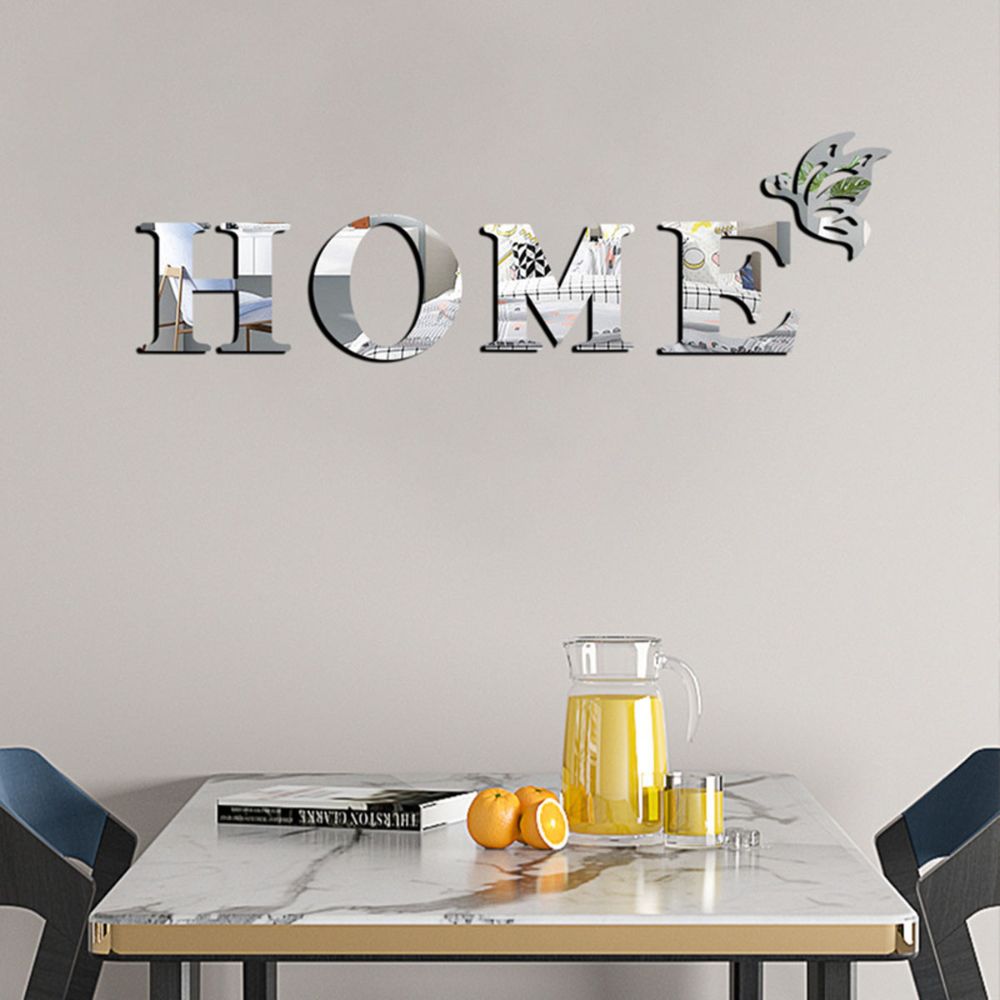 Luxora Home Entrance 3D Mirror Wall Sticker Decor