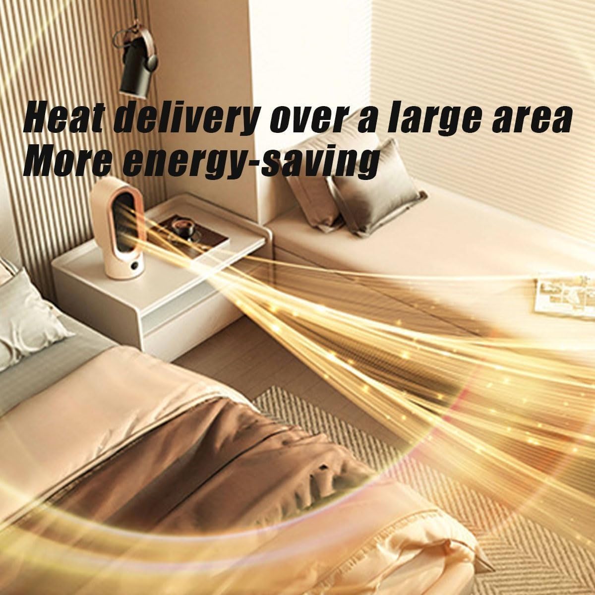 Luxora Airwave Portable Electric Fan Heater for Quick Warmth