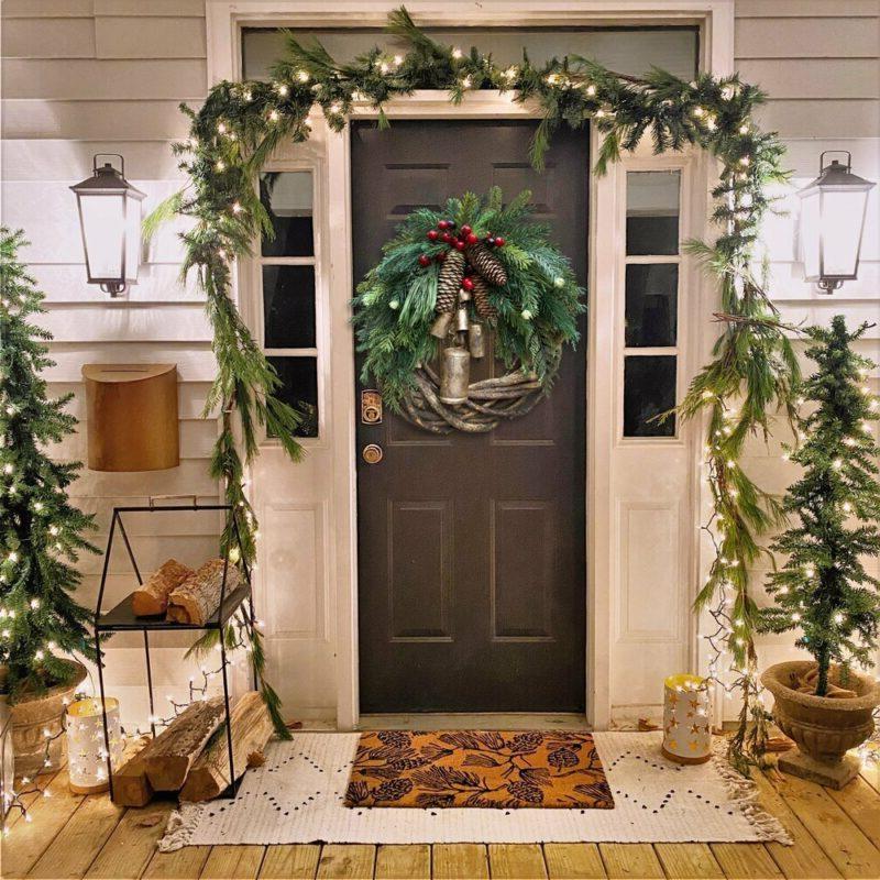 Luxora Farmhouse Christmas Wreath, Boho Holiday Decor
