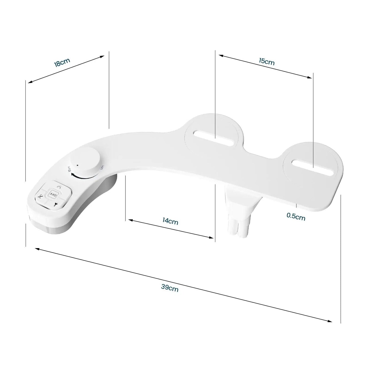 Luxora Toilet Bidet Attachment with Dual Nozzle System