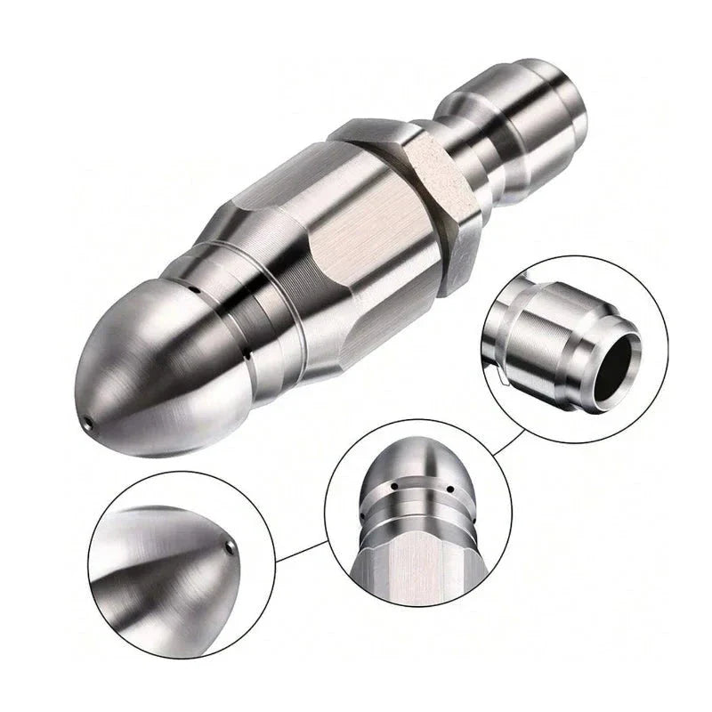 Royaleva Pressure Washer Sewer Jetter Nozzle with 1/4'' Quickly Connector