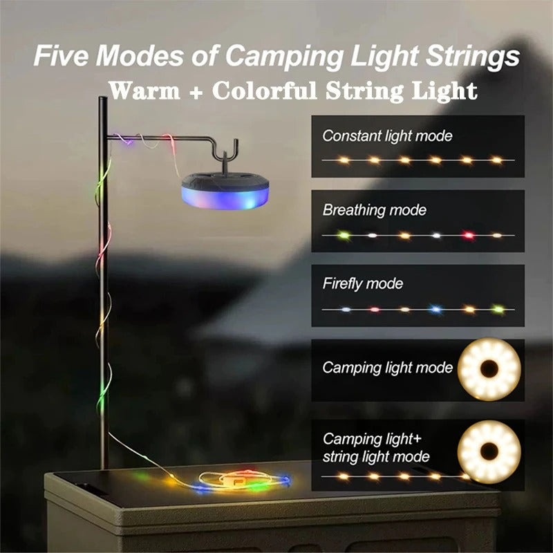 LuxRoyale Outdoor String Light with 250 Lumens and 5 Modes