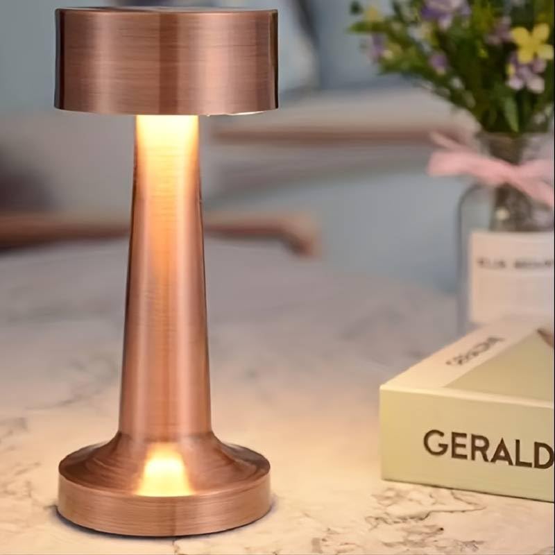 RoyaleGlow Cordless LED Table Lamp – Dimmable Touch-Control Light for Home & Office