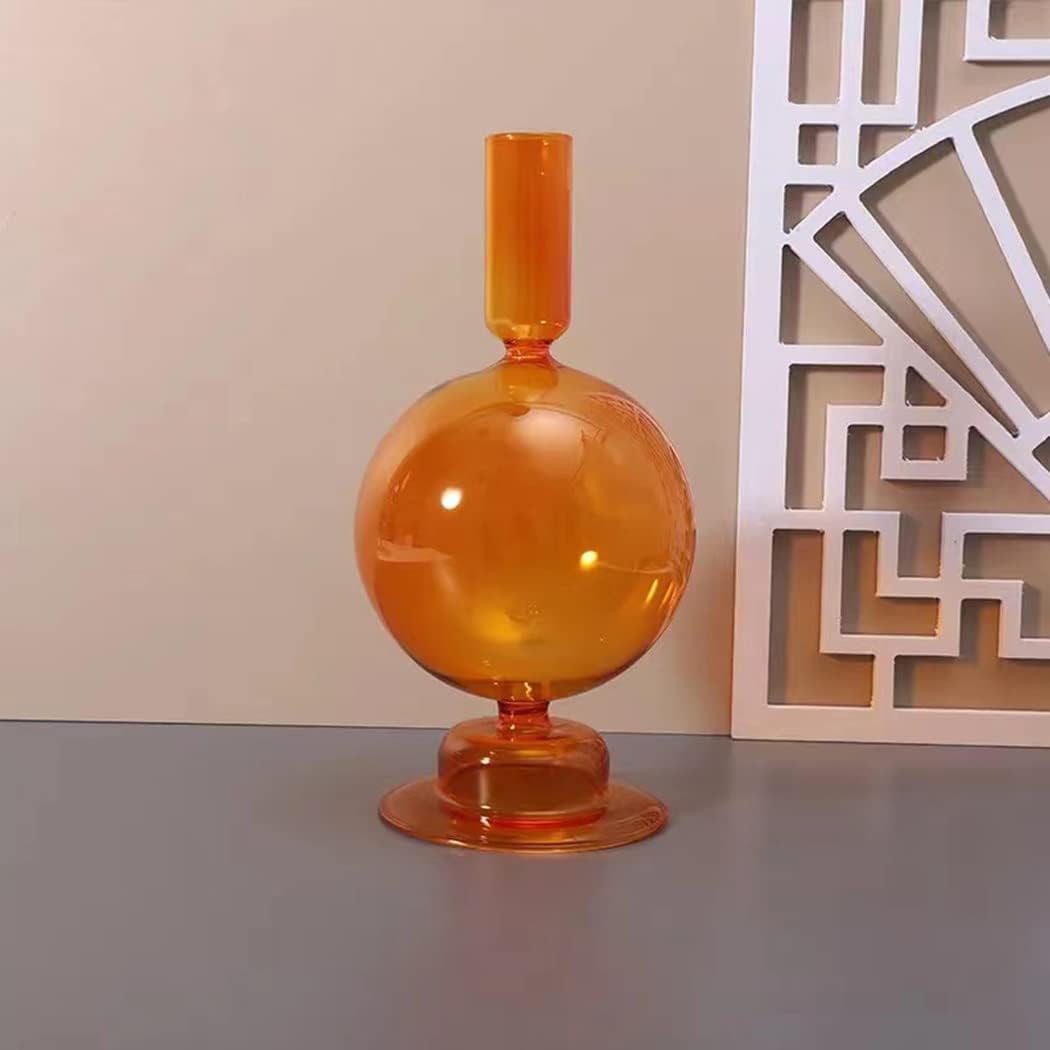 Royaleva Handmade Glass Candle Holders - Elegant Decorative Accent Pieces