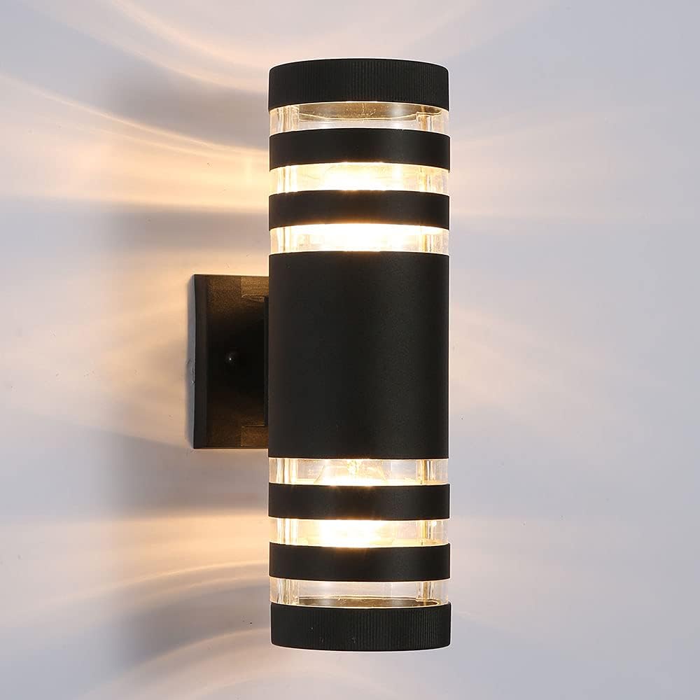 Royallure Modern Outdoor Wall Sconce - Waterproof Up Down LED Exterior Light