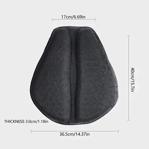 Royallure Gel Motorcycle Seat Pad – Long-Ride Comfort, Shock-Absorbing Non-Slip Cushion