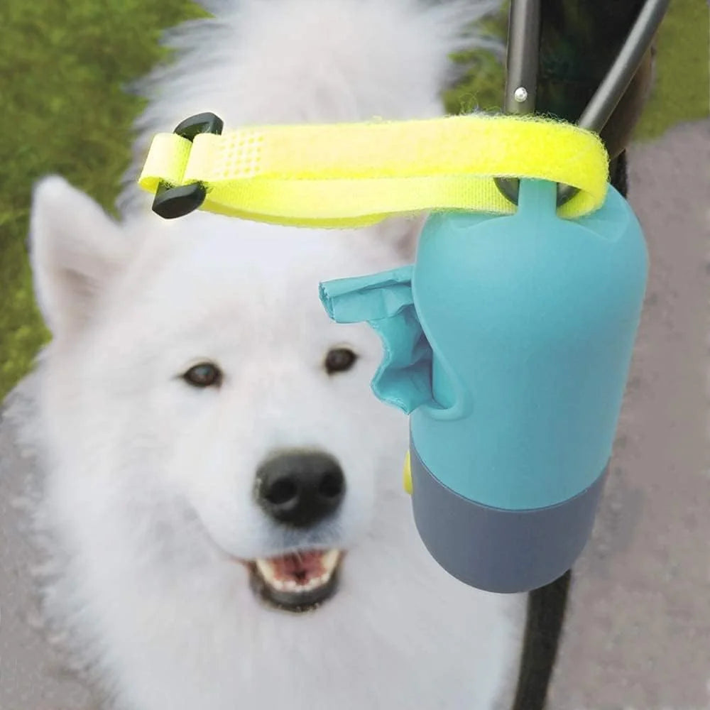 Luxora Poop Pickup Bag Holder with LED Light and Mounts