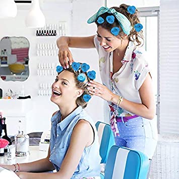 Royaleva Silicone Magic Curlers (Set of 10) for Effortless Curls