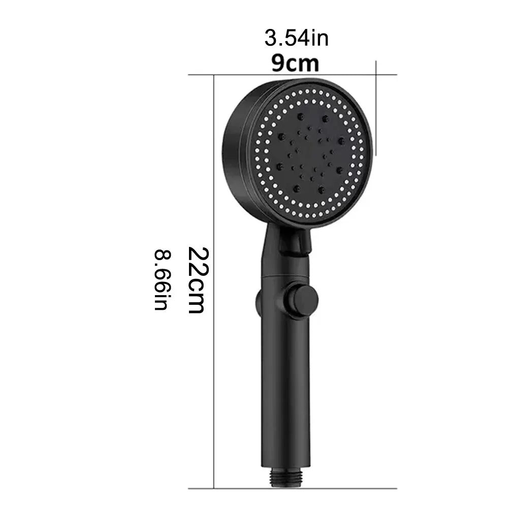Luxora High Pressure Shower Head With Hose 5 Modes