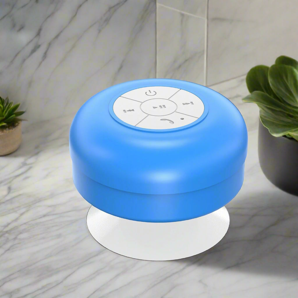 Luxora Waterproof Bluetooth Shower Speaker with Suction Cup