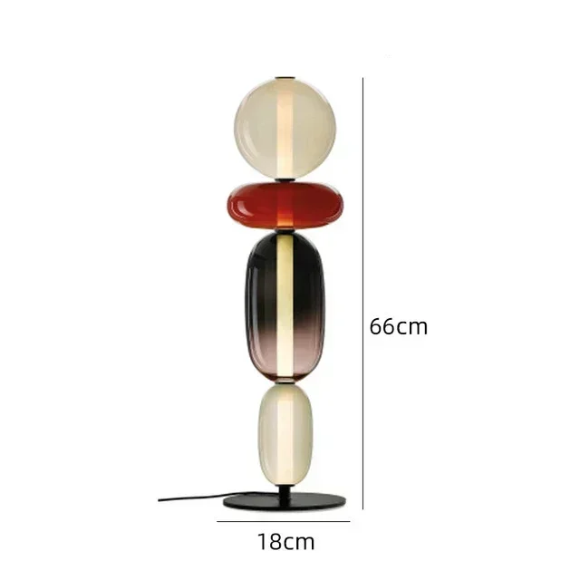 LuxRoyale Modern Glass Table Lamp Decorative Bedside Light