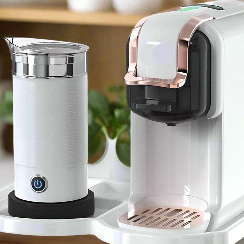 5-in-1 Coffee Machine – 20-Bar Multiple Capsule Brewer with Milk Frother