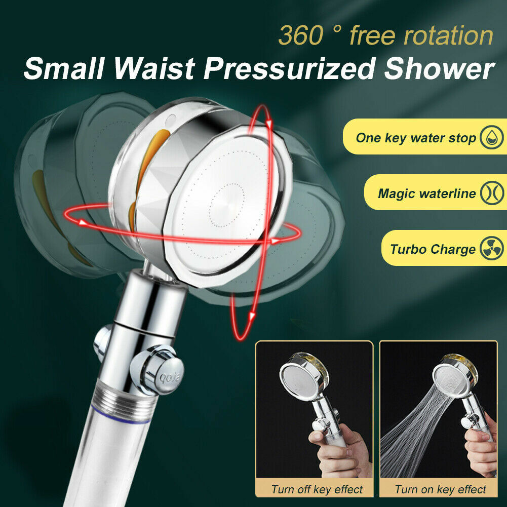 Royaleva Turbo Propeller Shower Head for Spa-Like Experience