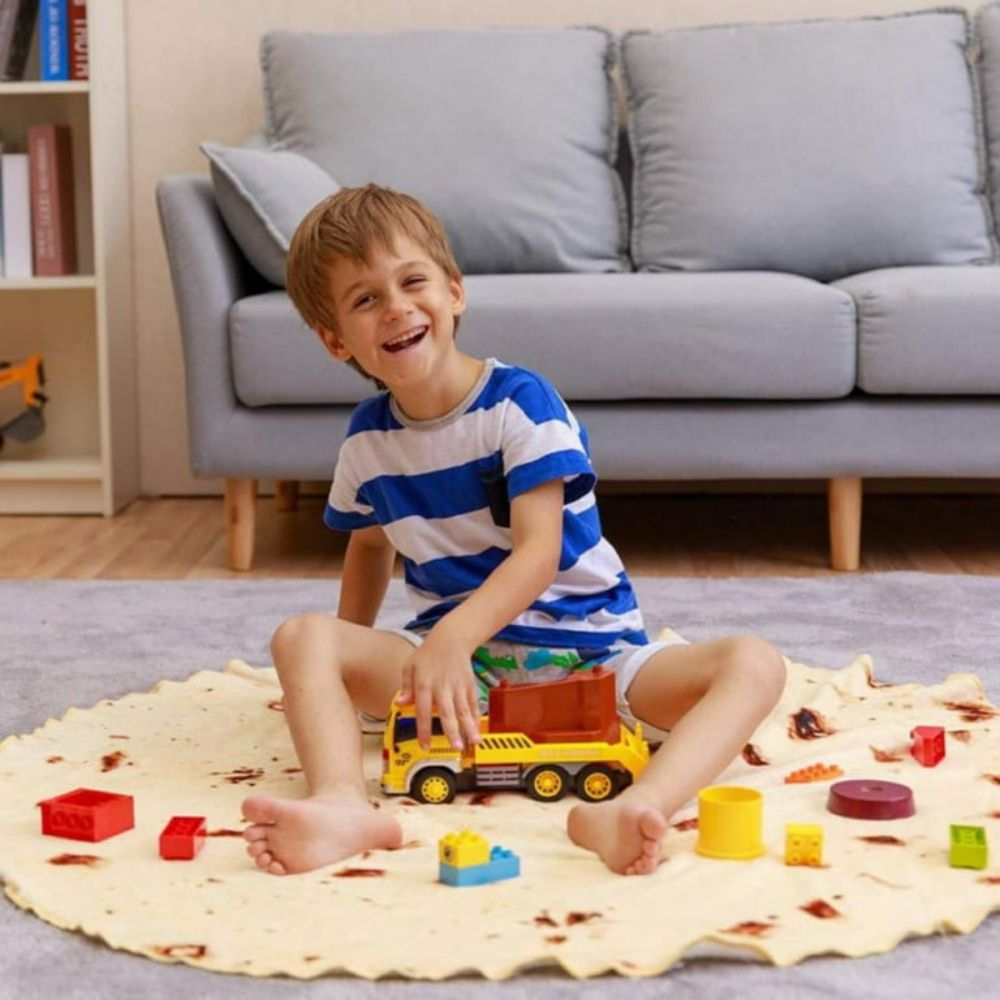Royaleva Burrito Tortilla Food Throw Blanket Cozy Wrap