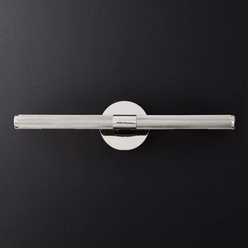 RoyaleGlow Modern Knurled LED Vanity Light Fixture for Bathroom with Swiveling Head