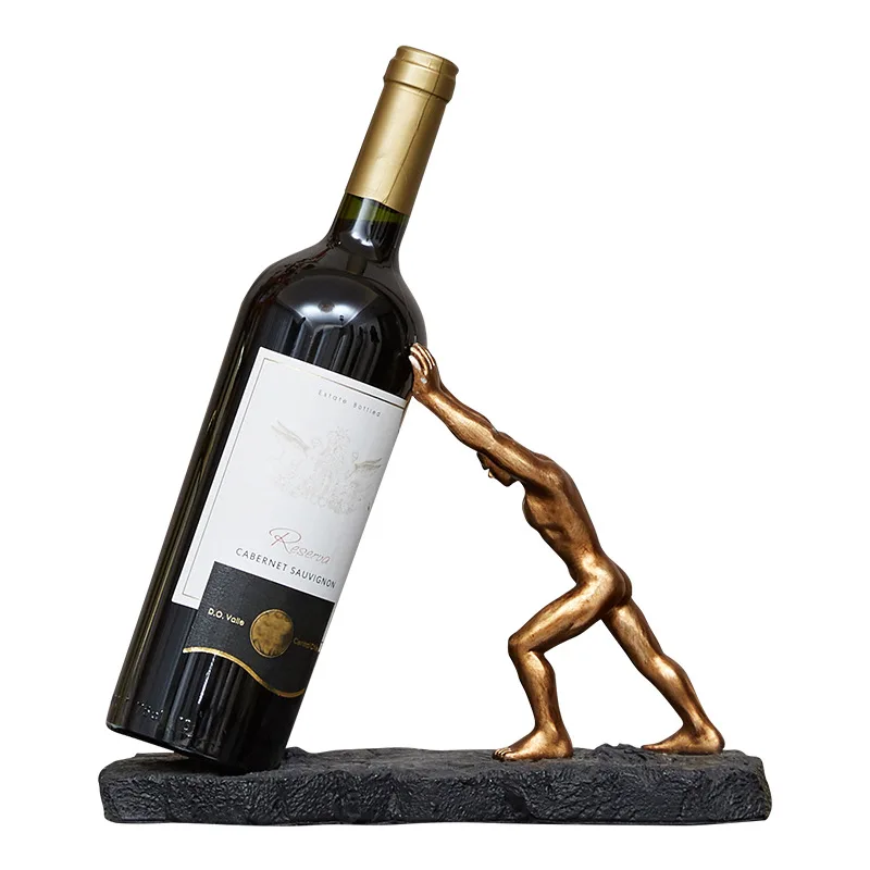 Rayvia Bronze Wine Holder - Artistic Sculptural Premium Home Decor Display Piece