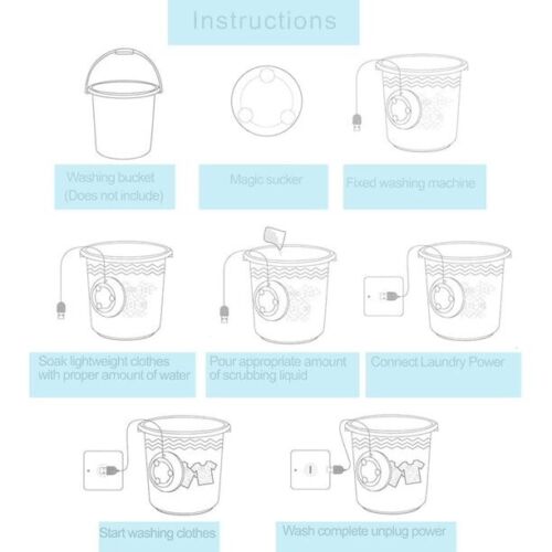 Royaleva The Mini Ultrasonic Washing Machine Compact Clean