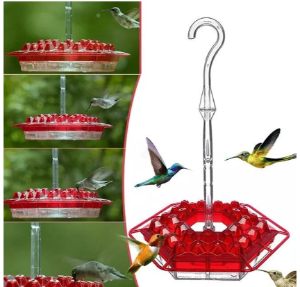 RoyaleGlow Ant Proof Hummingbird Feeder Outdoor Hanging Perch