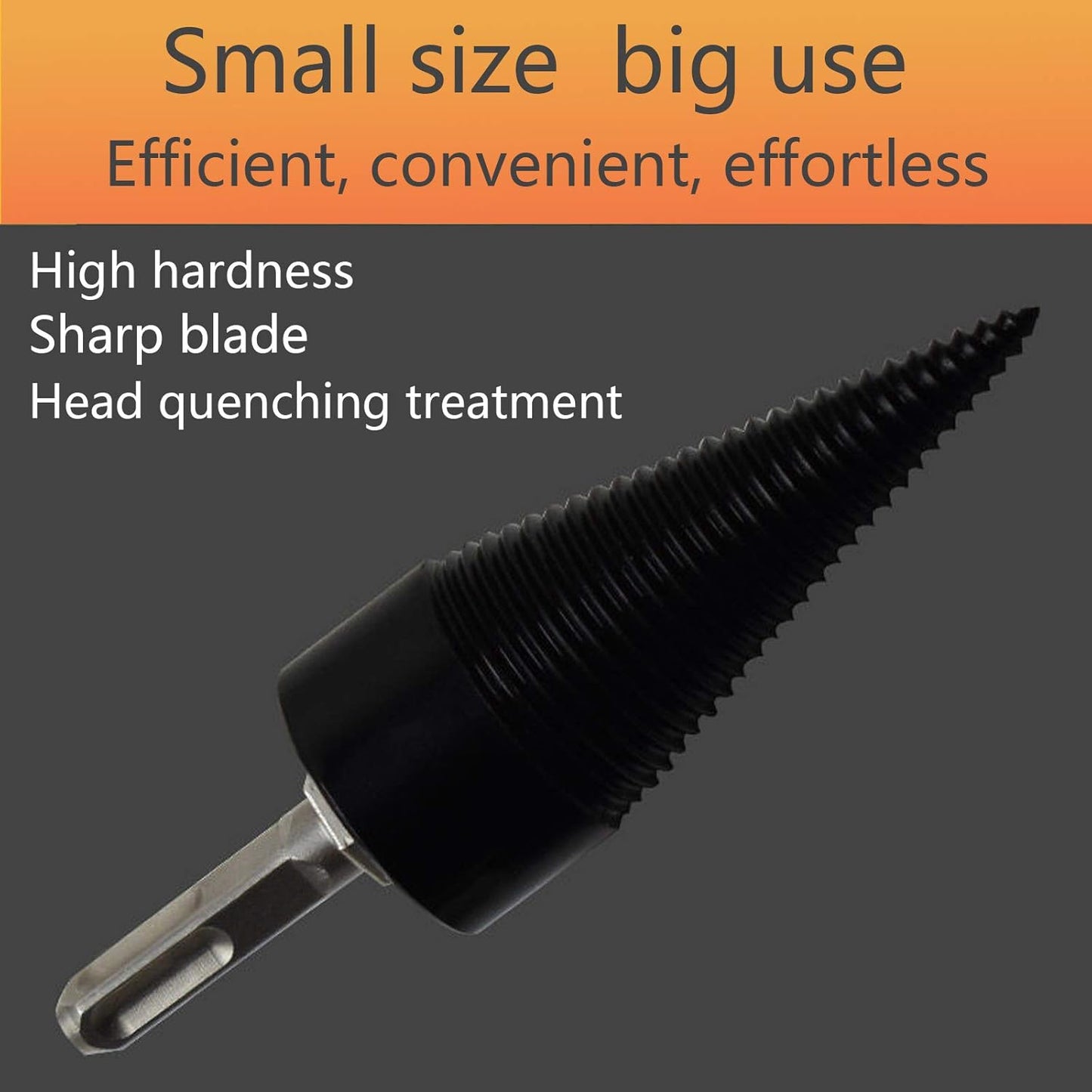 Luxora Universal Firewood Splitter Drill Bit for Quick Splitting