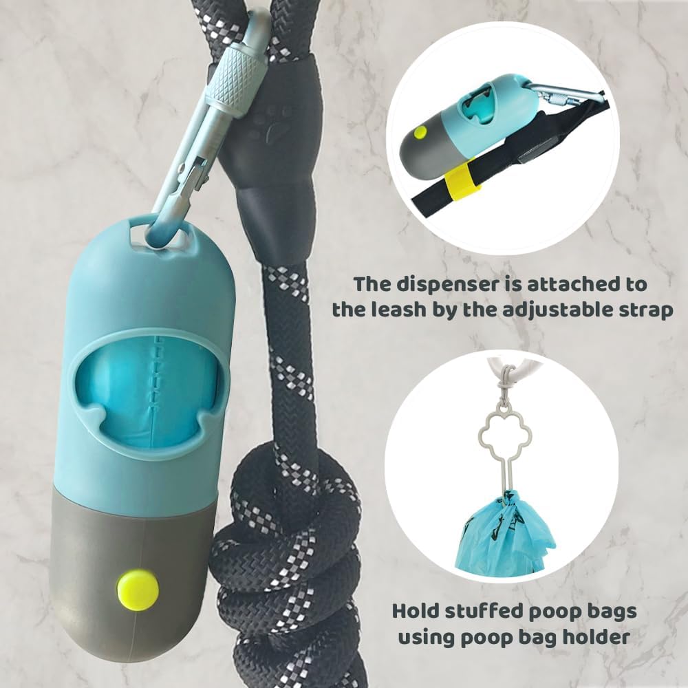 Luxora Poop Pickup Bag Holder with LED Light and Mounts