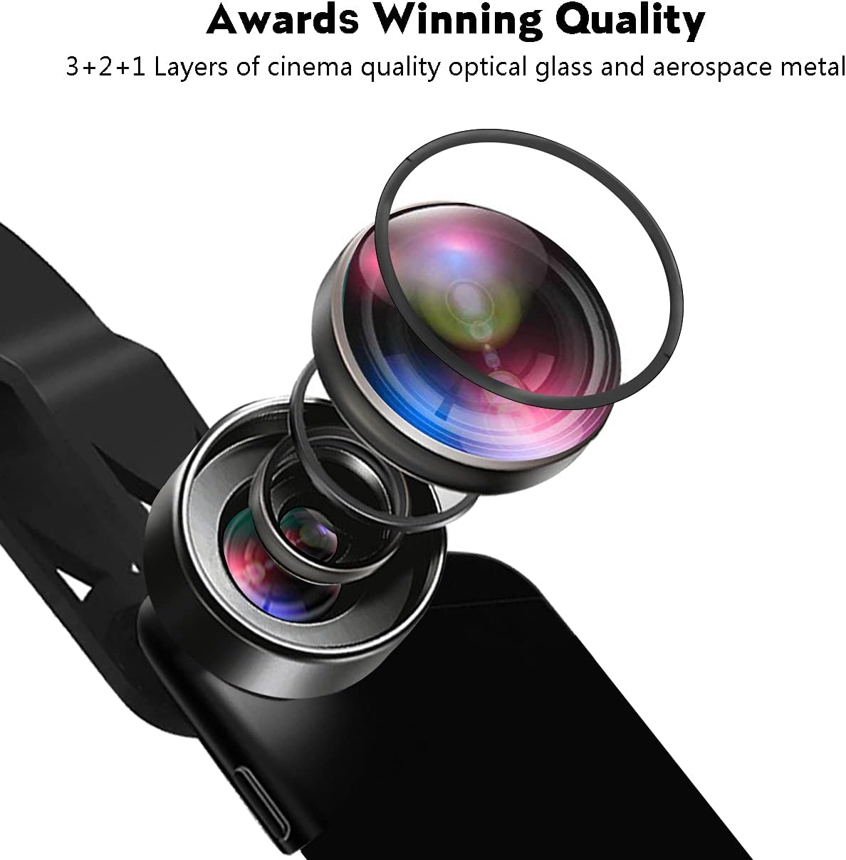 Luxora Phone Camera Wide Angle Lens 3 in 1 Set
