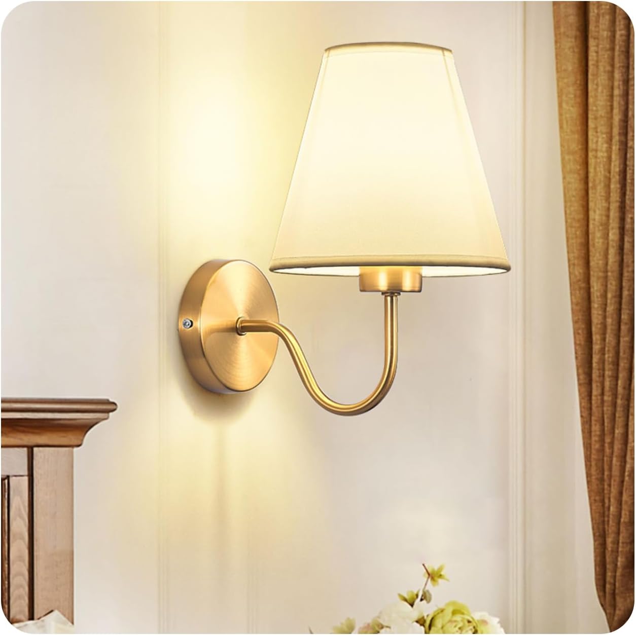 Royallure Retro Rechargeable Wall Sconce with RGB Bulb, Wireless LED Lighting