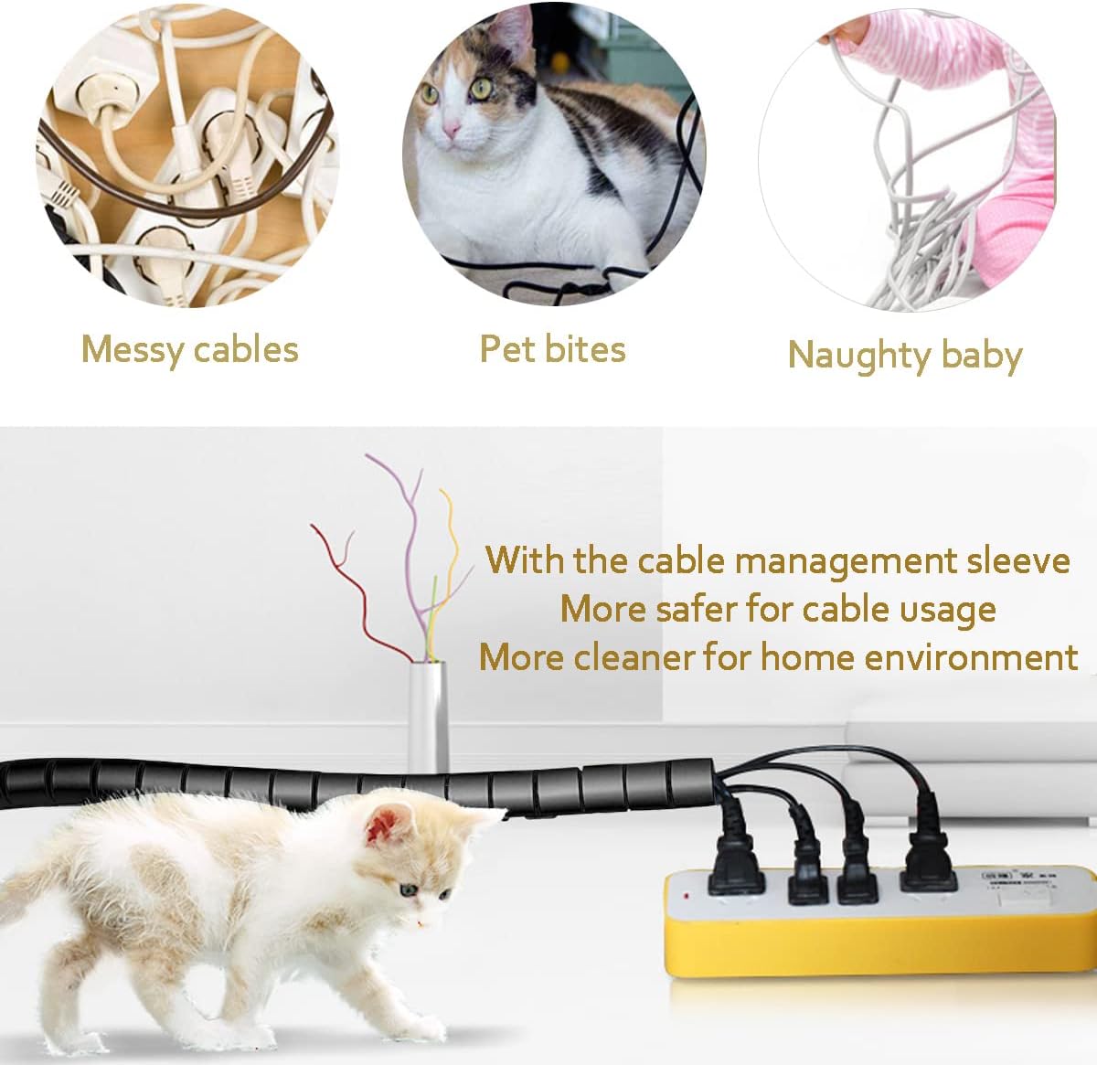 Royaleva Cable Organizer For Desk Efficient Wire Management