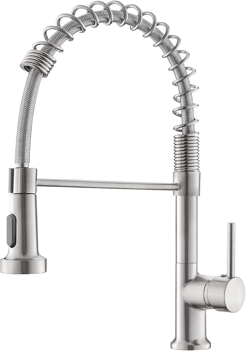 Luxora Single-Hole Spring Kitchen Faucet With Pull-Down Sprayer