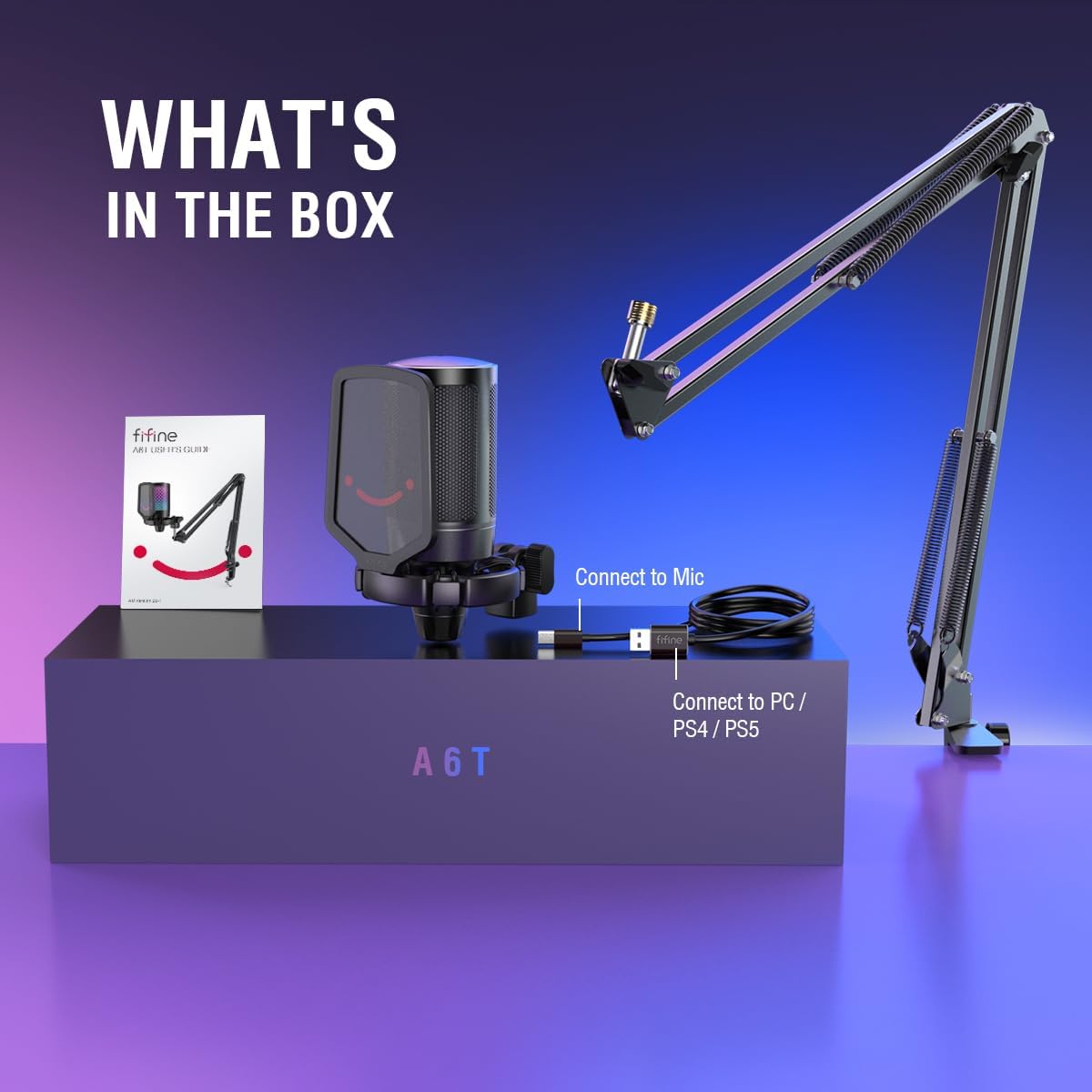 RoyaleGlow Gaming PC Microphone Podcast Condenser Mic