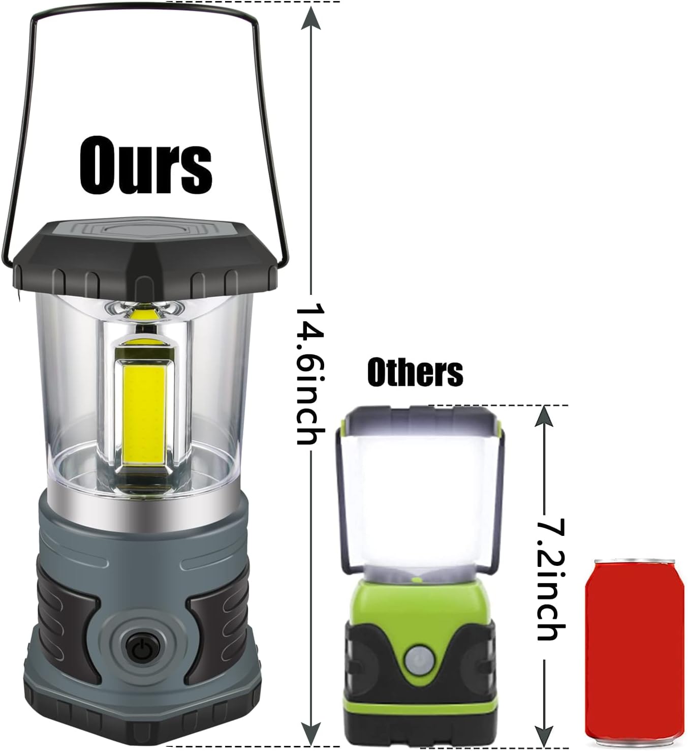 Royaleva LED Camping Lantern Bright 1500 Lumens Battery Powered