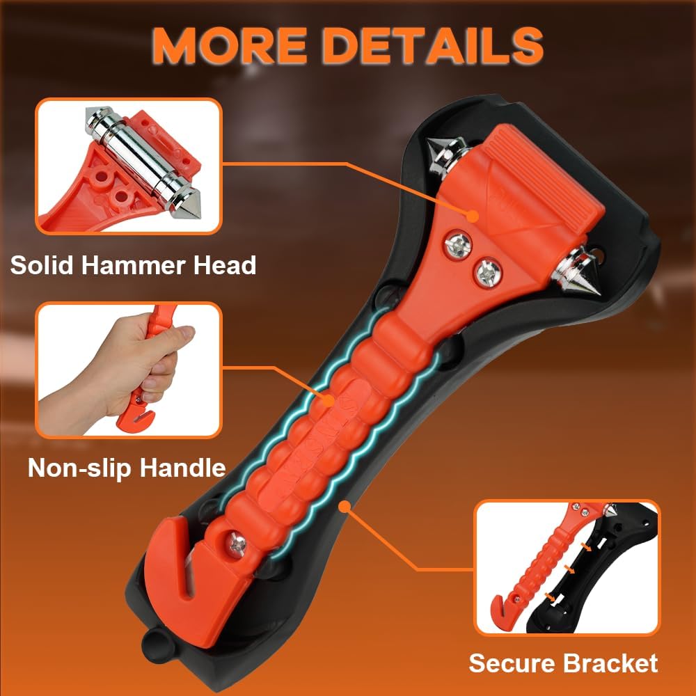 Luxora Car Safety Hammer Set Of 2 Emergency Escape Tool
