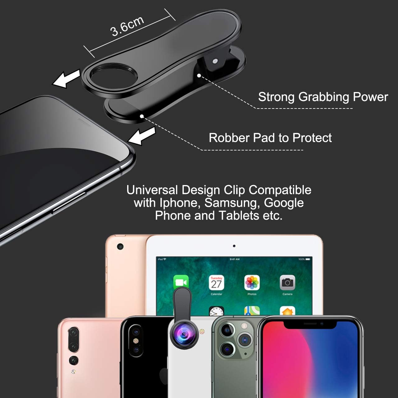 Luxora Phone Camera Wide Angle Lens 3 in 1 Set