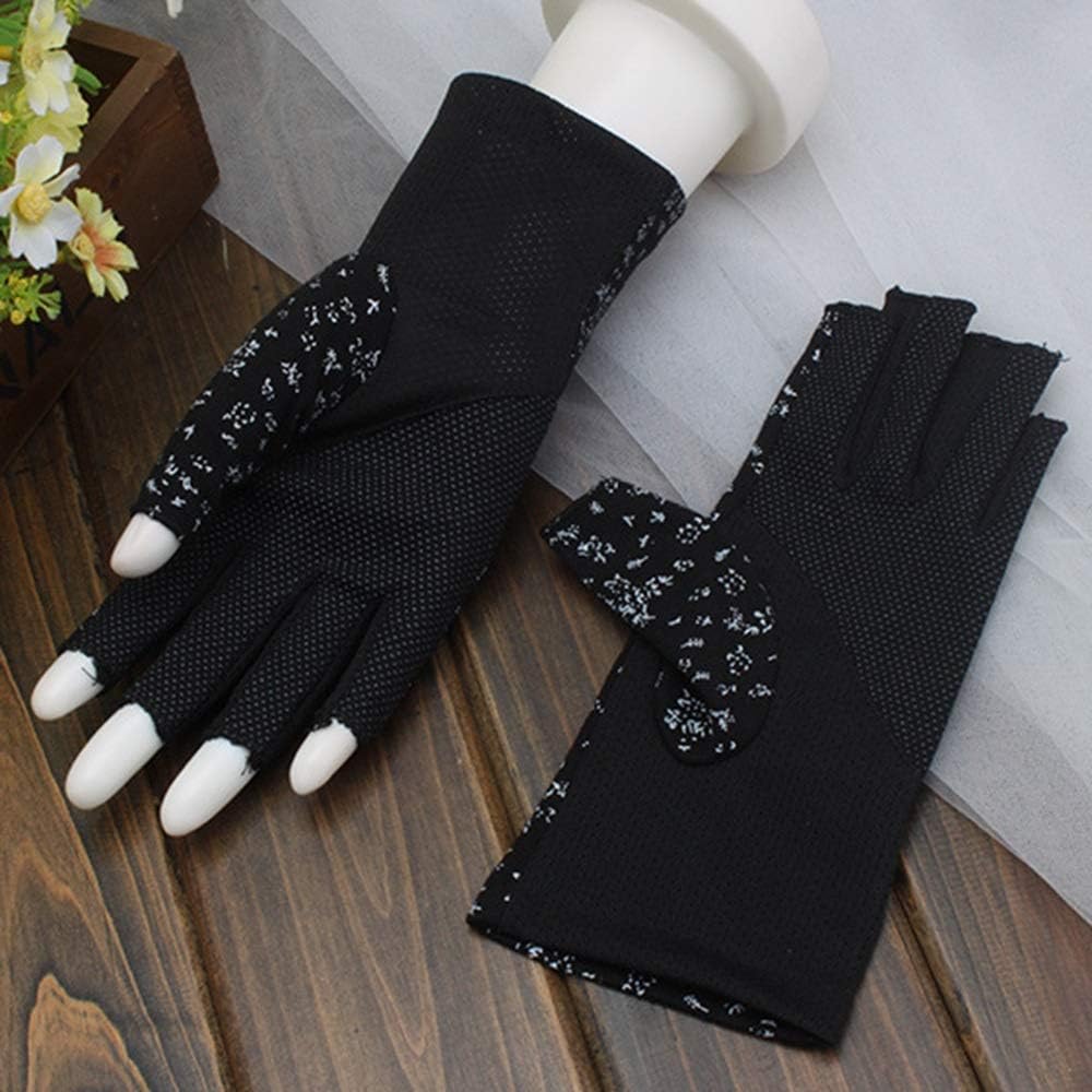 Luxora Stylish UV-Protective Cotton Gloves for Sun Safety