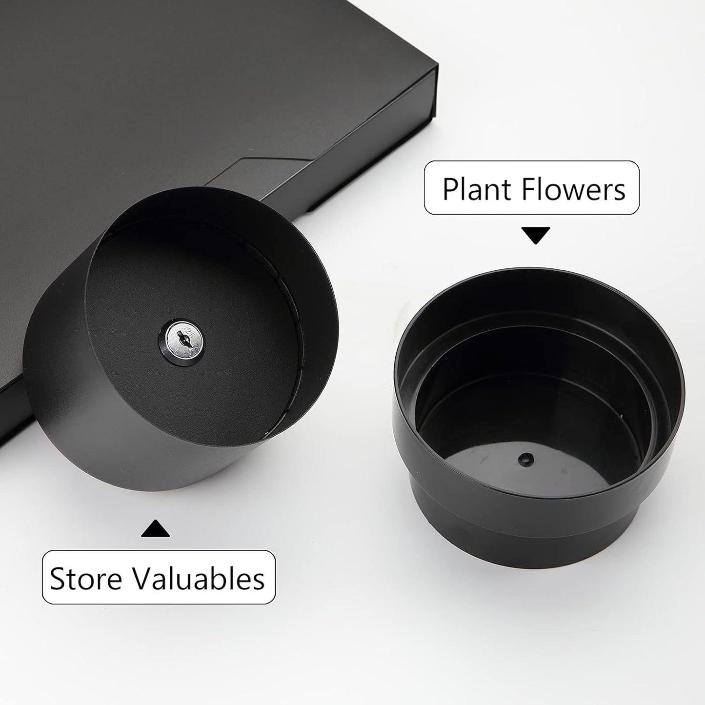 Luxora Secret Hidden Safe Lock Box Flower Pot Design