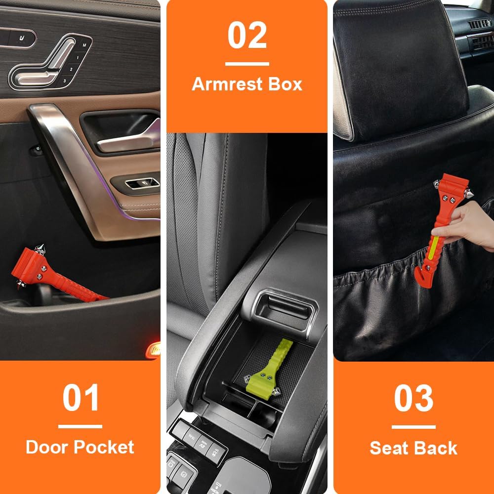 Luxora Car Safety Hammer Set Of 2 Emergency Escape Tool