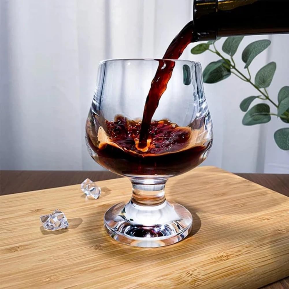Luxora Vintage Clear Quartz Cocktail Glass for Wellness
