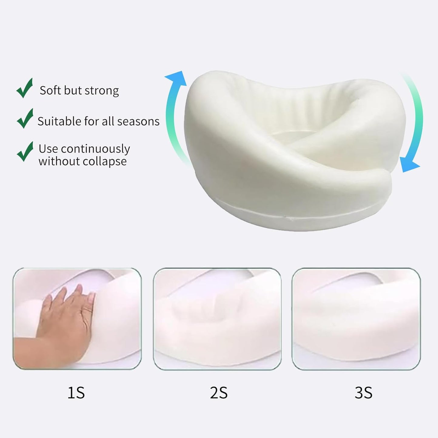 Luxora Travel Neck Pillow with Memory Foam Support